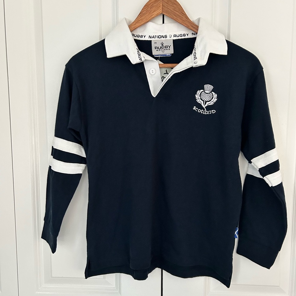 Rugby Nations Scotland rugby shirt boys size 28 NWT
